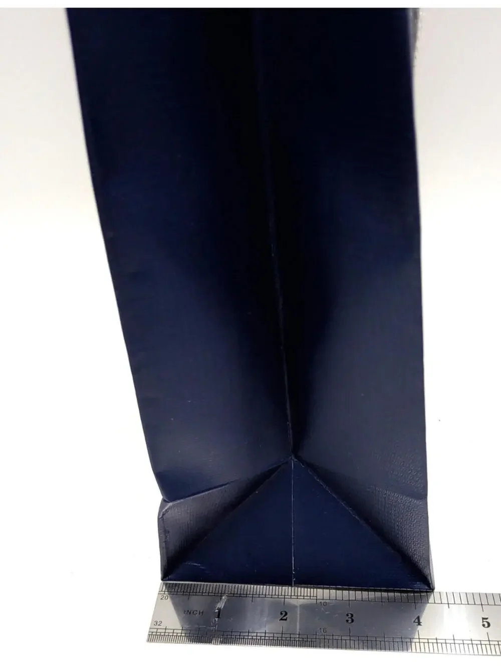 4-Swarovski Blue Paper Gift Shopping Bag Silver Braided Handle 3-9.25